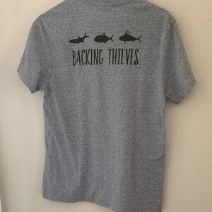Gray Backing Thieves Short Sleeve Tee